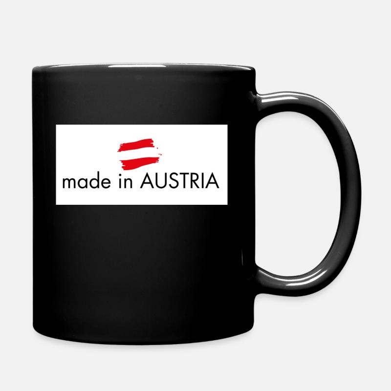 Made in Austria - Tasse einfarbig - Schwarz