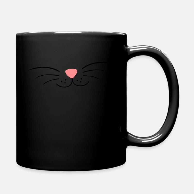 Cat's neck, cat - Full Colour Mug - black