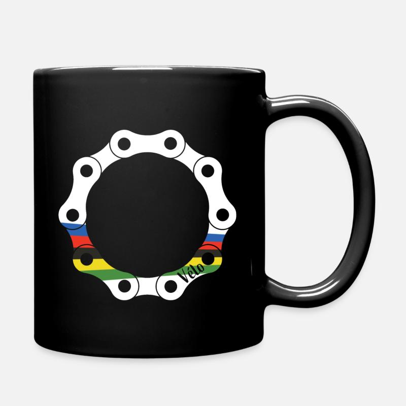 Necklace World Cup white - Full Colour Mug - black