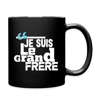 Je suis le grand frère - Mug uni - noir - Droite
