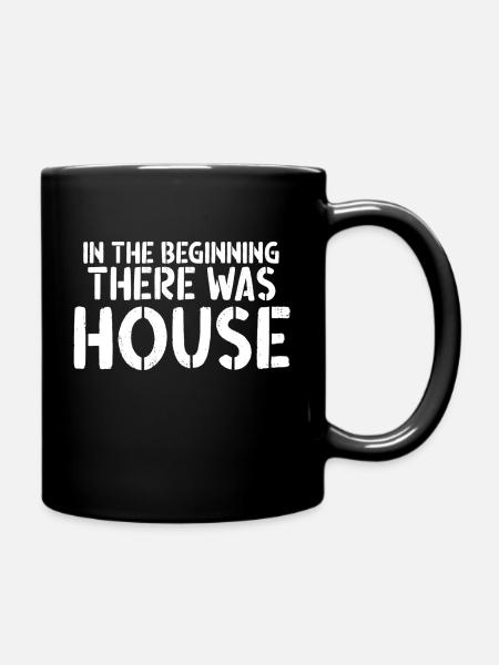 In The Begining - Full Colour Mug - black