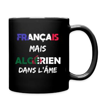 France / Algérie / Franco-Algérien / Français - Mug uni - noir - Droite
