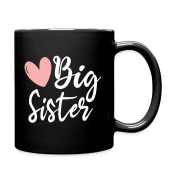 Big sister - big sister sisters gift - Full Colour Mug - black - Right
