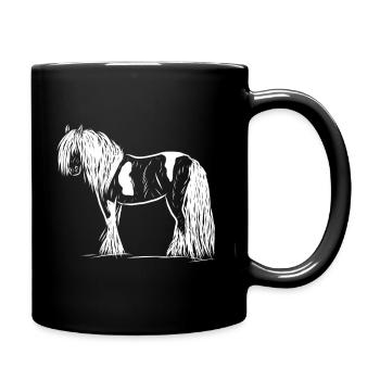 cheval - Mug uni - noir - Droite