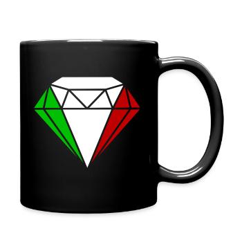 Italy flag Diamant Italia holiday tricolor Rome - Full Colour Mug - black - Right
