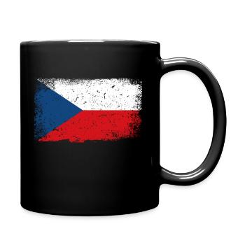 Drapeau République tchèque - Mug uni - noir - Droite