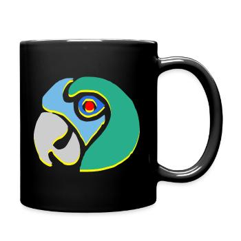 parrot - Full Colour Mug - black - Right