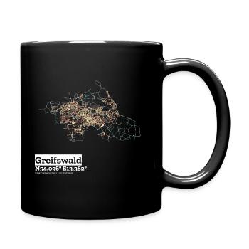 Greifswald Pastels de base - Mug uni - noir - Droite