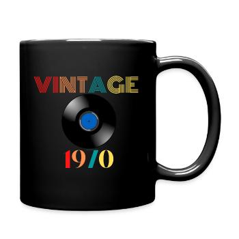 Millésime 1970 - Mug uni - noir - Droite