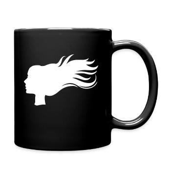 Fille fille - Mug uni - noir - Droite