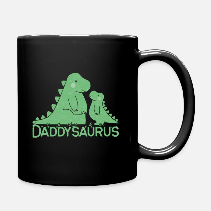 Daddysaurus - Cadeau de dinosaure pour la fête des pères - Mug uni - noir