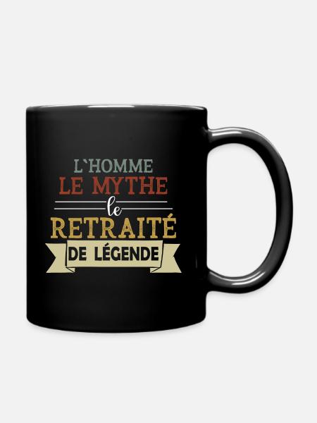 Légende - Retraité - Retraite - Homme - Drôle - Mug uni - noir