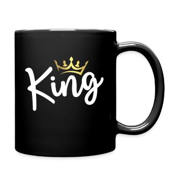 roi - Mug uni - noir - Droite