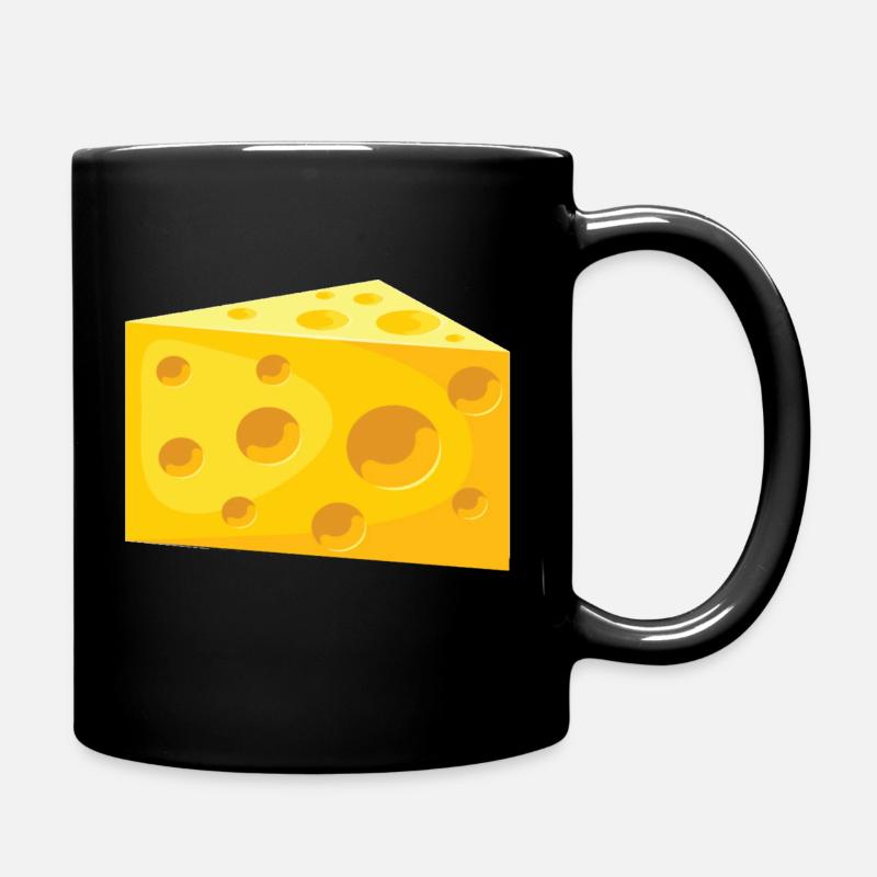 Käse - Tasse einfarbig - Schwarz