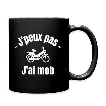 I can not I have mob two wheels - Full Colour Mug - black - Right