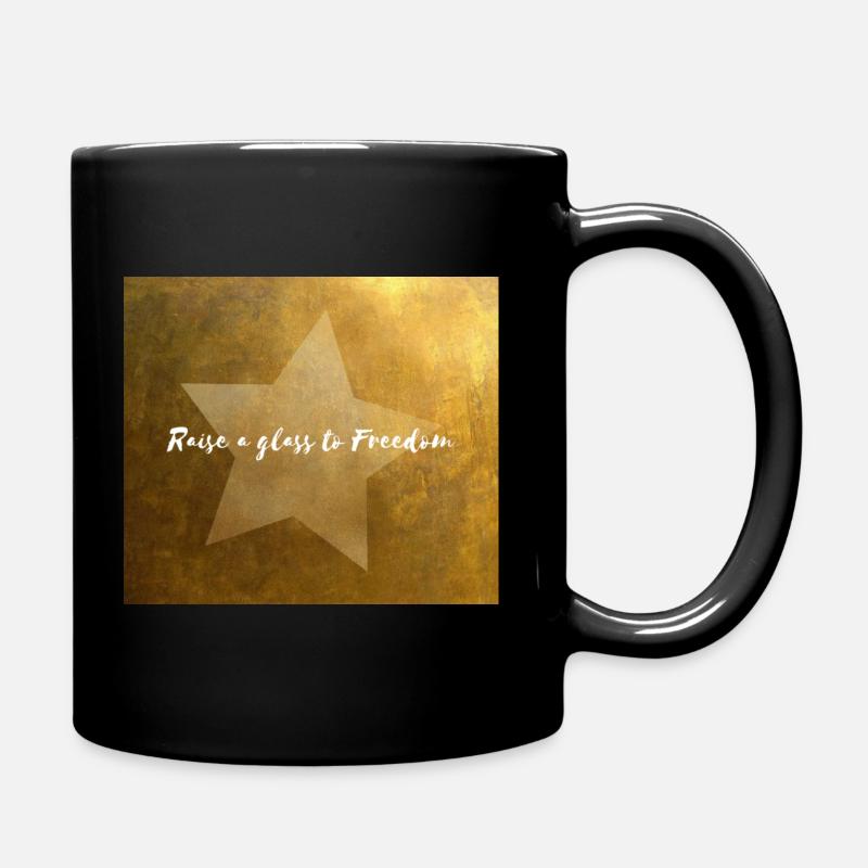 Lever un verre à la liberté - Mug uni - noir
