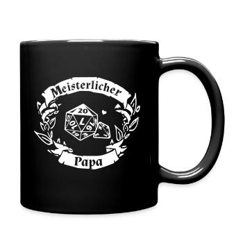 Pen and Paper Rollenspiel Meister Papa Geschenk - Tasse einfarbig - Schwarz - Rechts