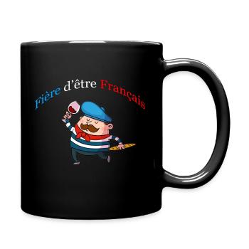 Fière d'être Français - Mug uni - noir - Droite