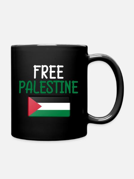 Freedom for Palestine Palestine - Full Colour Mug - black