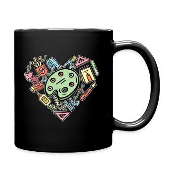 Malerei Künstler Kunstlehrer malerei - Tasse einfarbig - Schwarz - Rechts