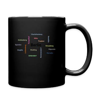 Berlin - Tasse einfarbig - Schwarz - Rechts
