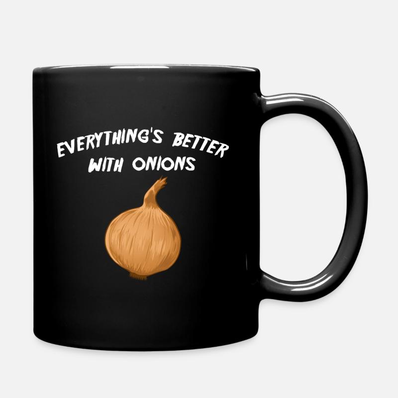 Onions - Tasse einfarbig - Schwarz