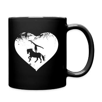 Chevaux Cheval Voltigeur Voltigieren Volti - Mug uni - noir - Droite