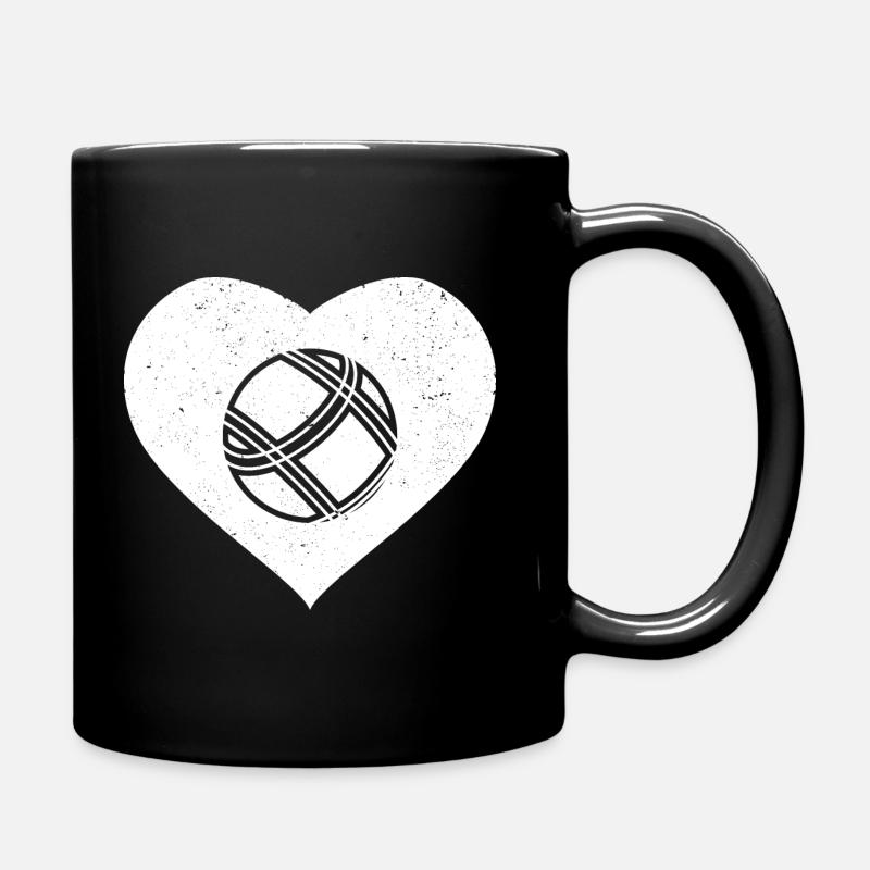 Boule Petanque Boccia Boules - Tasse einfarbig - Schwarz