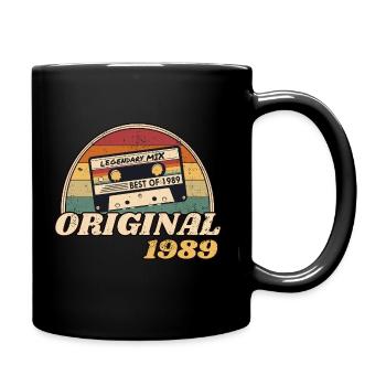 Vintage retro cassette Legendary; MIX BEST OF 1989 - Full Colour Mug - black - Right
