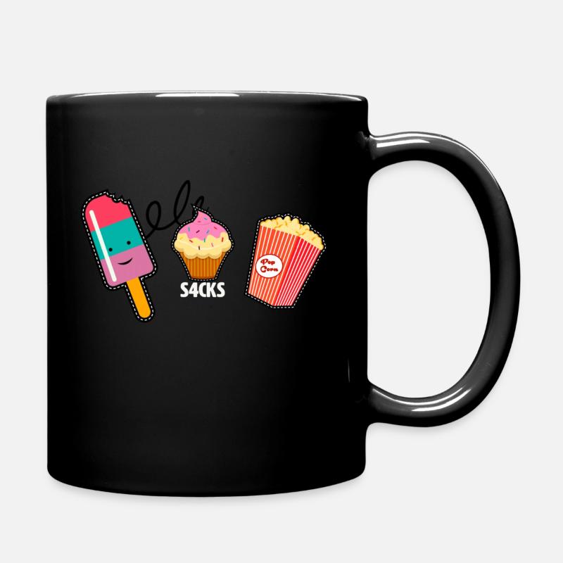 Snacks - Full Colour Mug - black
