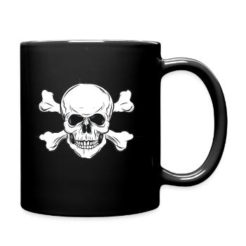 Skull - Totenkopf - Tasse einfarbig - Schwarz - Rechts