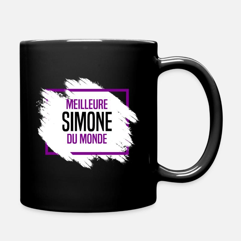 Simone - Mug uni - noir