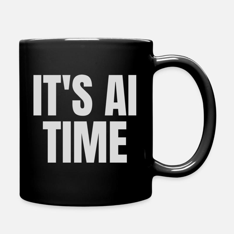 It's AI time - Full Colour Mug - black