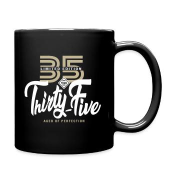 35 years thirty five Birthday gift 35 years - Full Colour Mug - black - Right