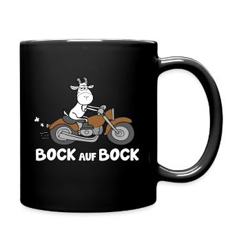 Bock auf Bock - Tasse einfarbig - Schwarz - Rechts