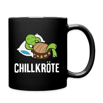 Sweet chill toad turtle relax relax - Full Colour Mug - black - Right