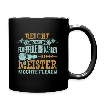 Pflasterer Spruch Geschenk - Tasse einfarbig - Schwarz - Rechts