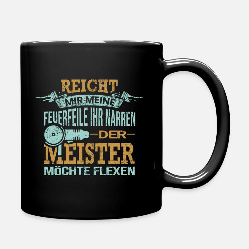 Pflasterer Spruch Geschenk - Tasse einfarbig - Schwarz