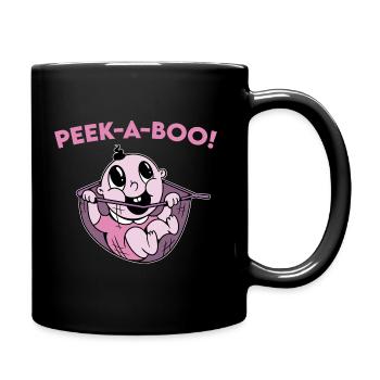 Peek-A-Boo Baby - Tasse einfarbig - Schwarz - Rechts