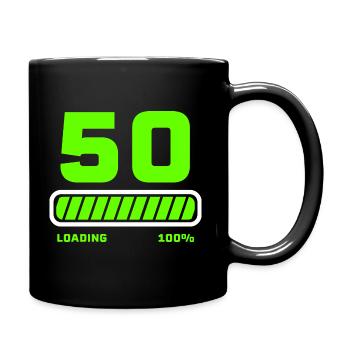 Faisceau de chargement du 50e anniversaire - Mug uni - noir - Droite