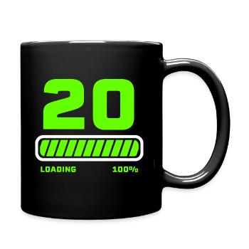 20th birthday 20 years anniversary - Full Colour Mug - black - Right