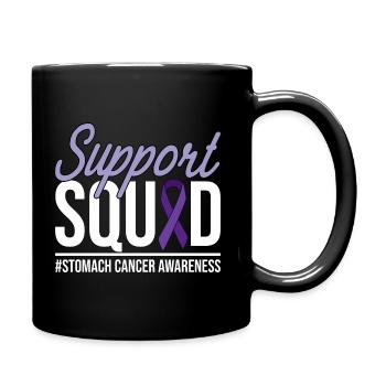 Support Squad - Stomach Cancer Awareness - Tasse einfarbig - Schwarz - Rechts
