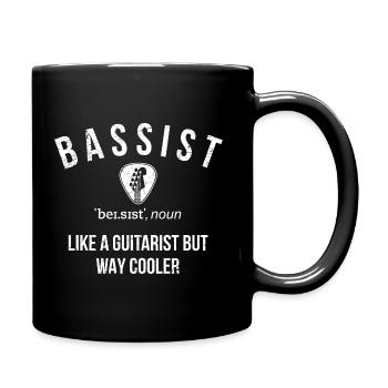 Bassist Definition - Tasse einfarbig - Schwarz - Rechts