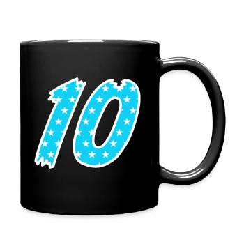 Numéro 10 - Mug uni - noir - Droite