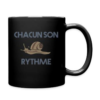 escargot - chacun son rythme - Mug uni - noir - Droite