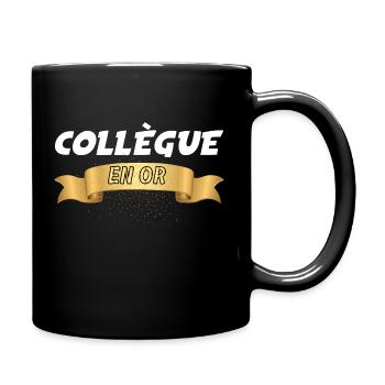 Collègue En Or Cadeau Sympa Homme Femme - Mug uni - noir - Droite
