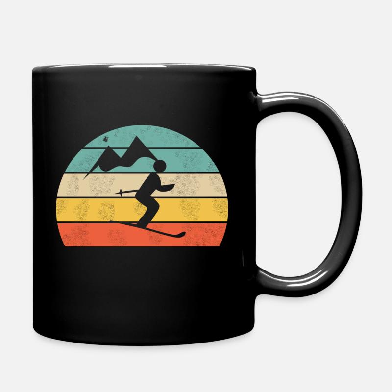 Ski - Tasse einfarbig - Schwarz