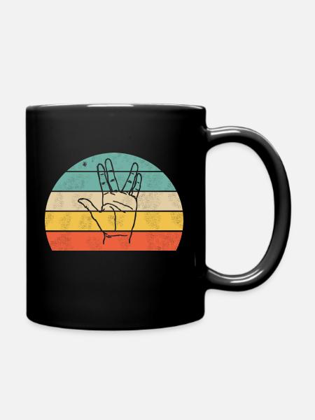 Nerd Grüß - Full Colour Mug - black