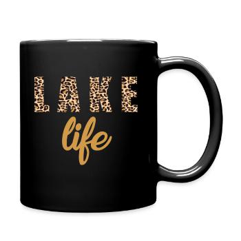 Lake Life - Tasse einfarbig - Schwarz - Rechts