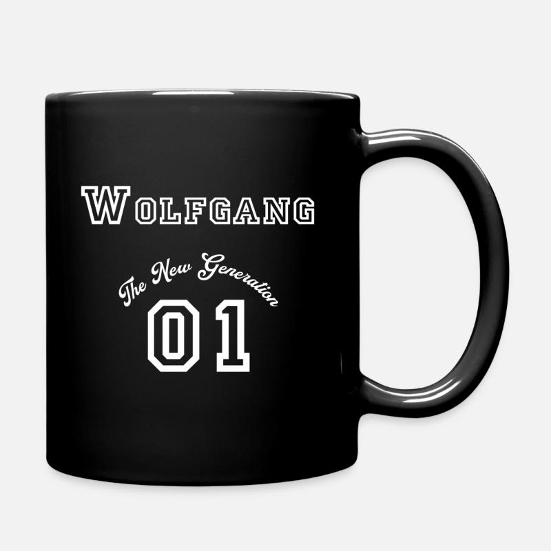 First name: Wolfgang - "The New Generation", white - Full Colour Mug - black